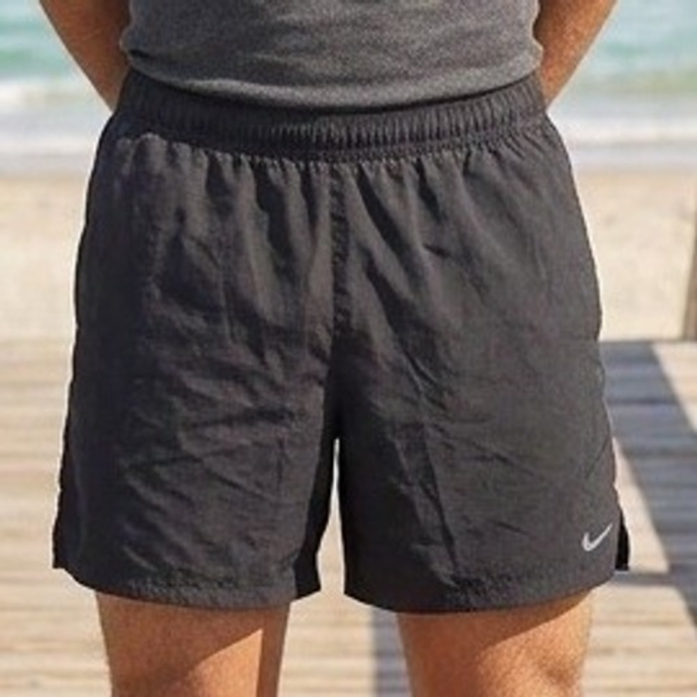 Nike Mens Dri-FIT Running Shorts Black XXL 7 inch Inseam Mesh‎ Pockets Athletic